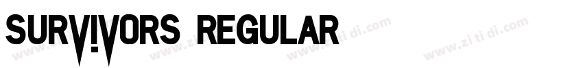 survivors regular字体转换